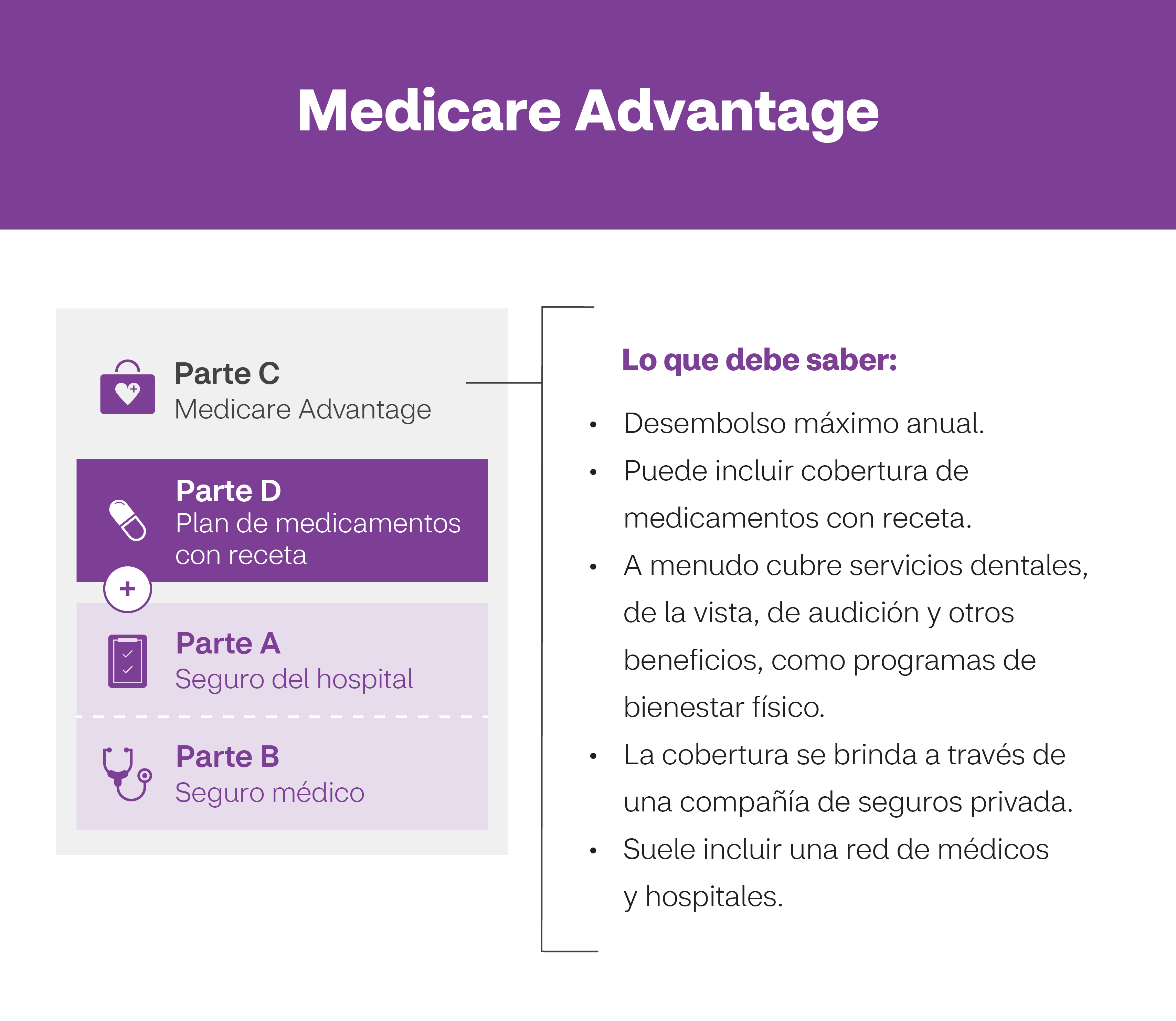 Conozca las partes de Medicare Aetna Medicare